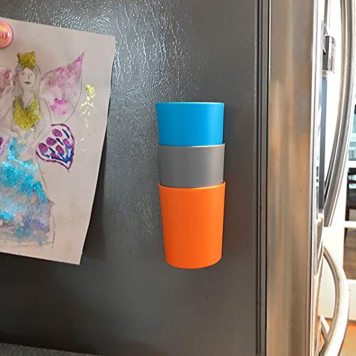 EZTOTZ magnetic hanging fridge cups (set of 2 cups)