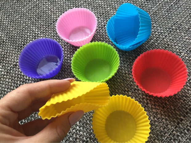 Silicon cupcake molds (set of 6)