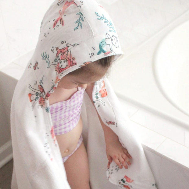 Bebe au Lait hooded towel for toddler