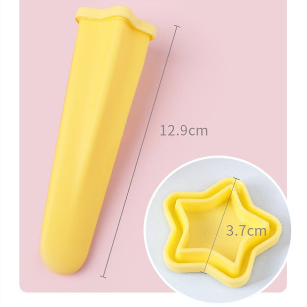 Star-shaped silicon popsicle molds (Pack of 4)