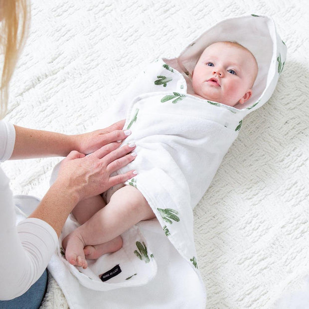 Bebe au Lait hooded towel for baby