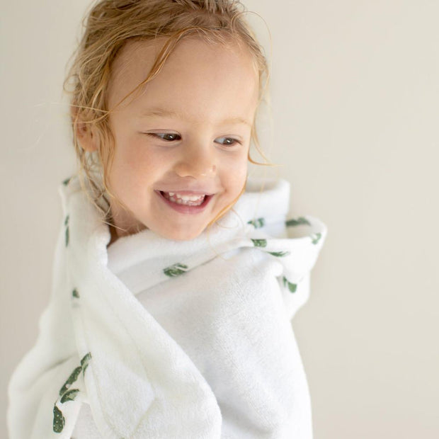 Bebe au Lait hooded towel for toddler