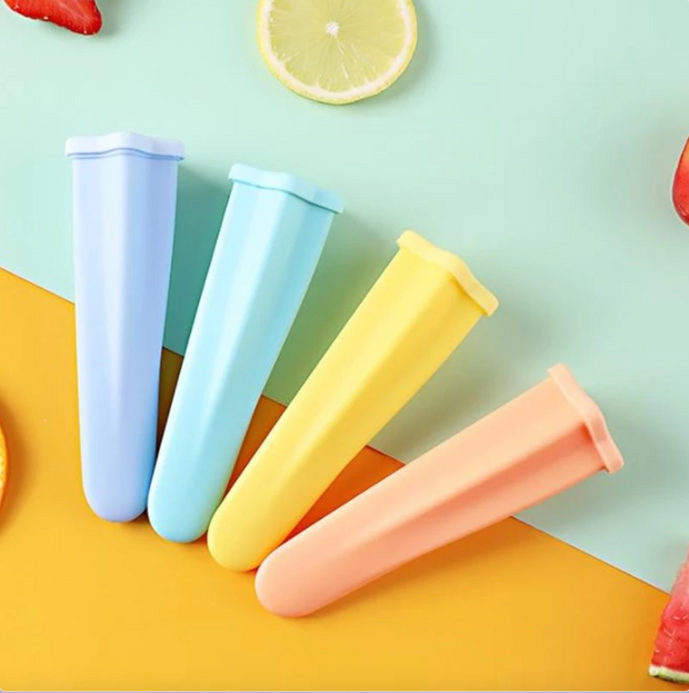 Star-shaped silicon popsicle molds (Pack of 4)