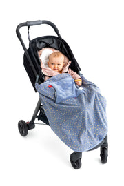 Cheeky Chompers stroller blanket