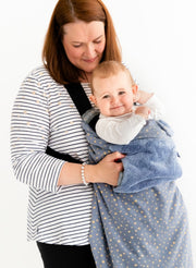 Cheeky Chompers stroller blanket