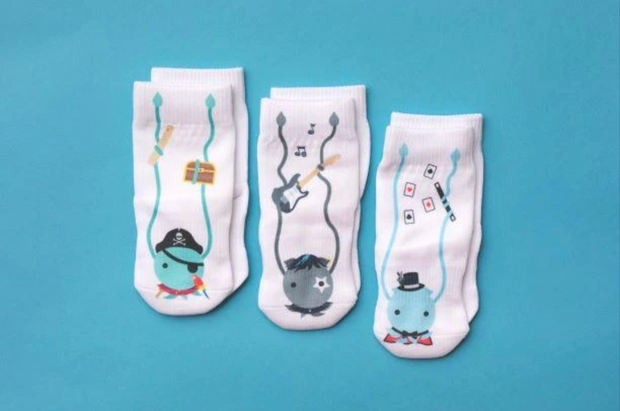 Squid Socks non-removable socks (pack of 3)