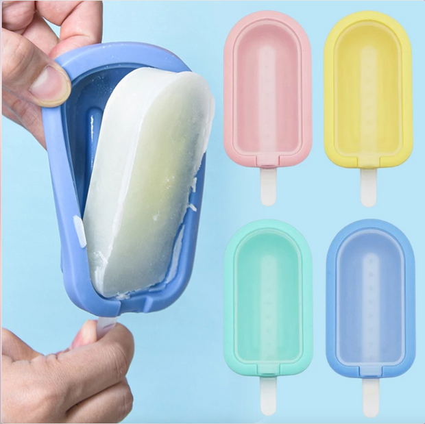 Silicon popsicle molds (pack of 4)
