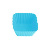 Square-shaped silicon cupcake molds (set of 6)