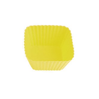 Square-shaped silicon cupcake molds (set of 6)